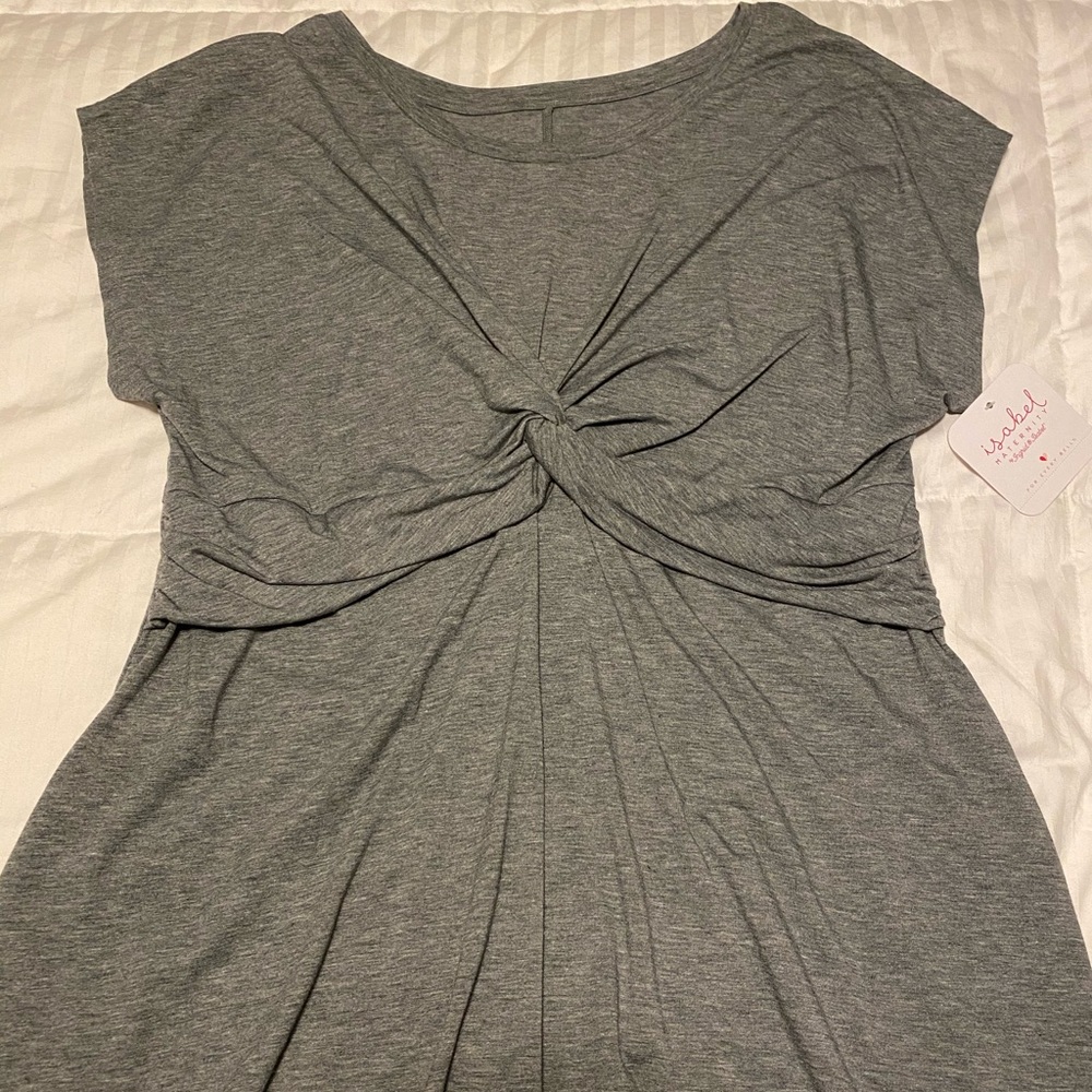 Gray maternity top!